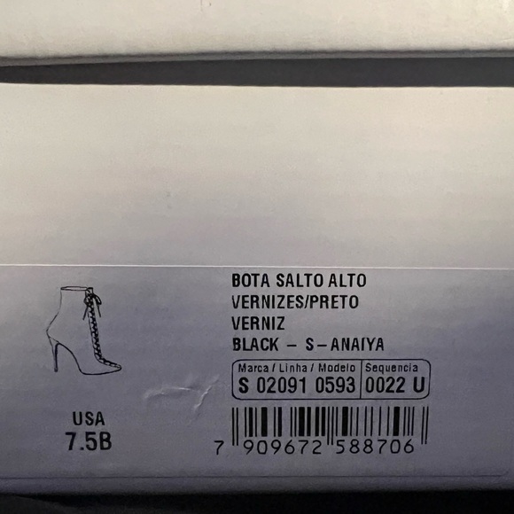 ⭐️SCHUTZ⭐️ANAIYA PATENT LEATHER BOOTIE SIZE: 7.5 HARD TO FIND W/ ORIGINAL BOX - Picture 6 of 6